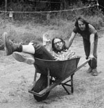 Man in the wheelbarrow